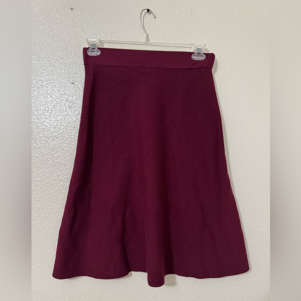 Liz Claiborne Deep Red A-Line Skirt